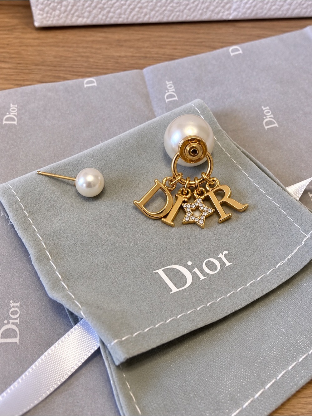 Pearl Luxury Charm Jacket Earrings
